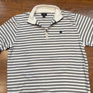 Brooks Brothers "346" XL Striped Quarter-Zip Sweater
